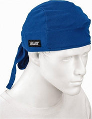 Ergodyne - Size Universal Cooling Tie Hat - Terry Cloth, Tie Closure, Blue, Solid Pattern - Benchmark Tooling