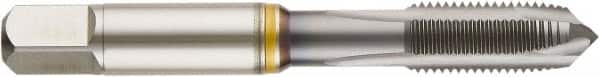 Guhring - 5/16-24 UNF, TiCN Finish, Cobalt Spiral Point Tap - Plug Chamfer, Right Hand Thread, 2.72" OAL, 0.709" Thread Length, 0.318" Shank Diam, 2B/3B Class of Fit, Series 4406 - Exact Industrial Supply