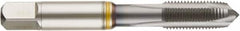 Guhring - 7/16-20 UNF, TiCN Finish, Cobalt Spiral Point Tap - Plug Chamfer, Right Hand Thread, 3.157" OAL, 0.866" Thread Length, 0.323" Shank Diam, 2B/3B Class of Fit, Series 4406 - Exact Industrial Supply