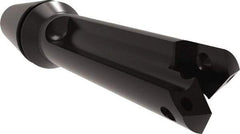 Allied Machine and Engineering - Series 0, 33/64 to 11/16" Diam, ER16 ER Collet, Straight Flute Spade Drill - 1-3/8" Max Depth, 1-57/64" Body Length, 3-5/64" OAL, Short Length, Through Coolant - Benchmark Tooling