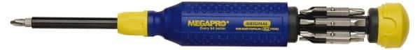 Megapro - Bit Screwdriver - Phillips, Slotted, Torx, Square, with Storage - Benchmark Tooling
