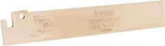 Iscar - 0.685" Blade Height, 1.65mm Blade Width, 110mm OAL, Neutral Cut, Single End Indexable Cut-Off Blade - TGFS Blade, Tang-Grip Series - Benchmark Tooling