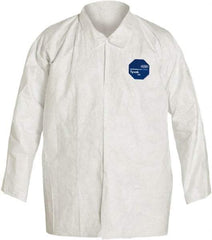 Dupont - Disposable Shirts - SNAP FRNT WHT 3XL 50PK TYVEK 400 LONG SLV SHIRT - Benchmark Tooling