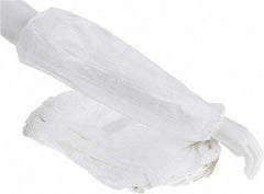 Dupont - Size Universal, White Tyvek Disposable Sleeve - 18" Long Sleeve, Elastic Opening at Both Ends - Benchmark Tooling