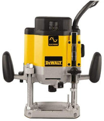 DeWALT - 8,000 to 22,000 RPM, 3 HP, 15 Amp, Plunge Base Electric Router - 1/4 and 1/2 Inch Collet - Benchmark Tooling