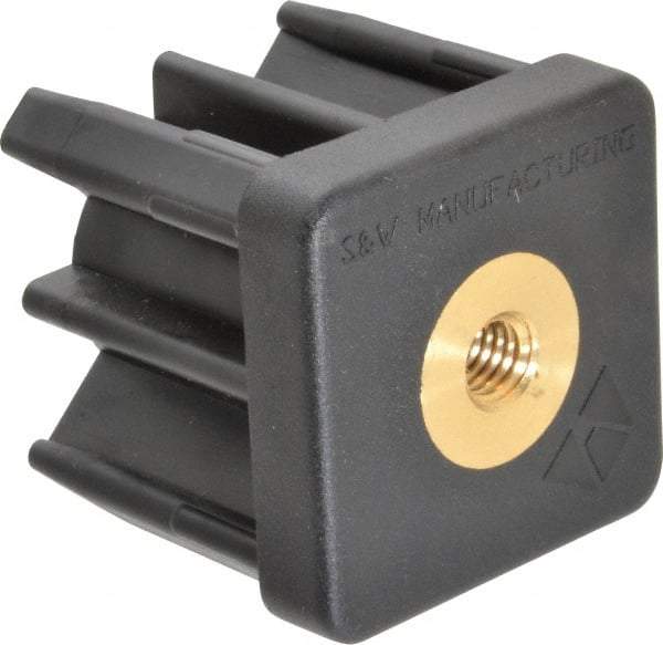 Gibraltar - 2" Tube, 3/8-16 Thread, 1,800 Lb Capacity, Square Tube End - 0.065" Tube Wall, 2" Square - Benchmark Tooling