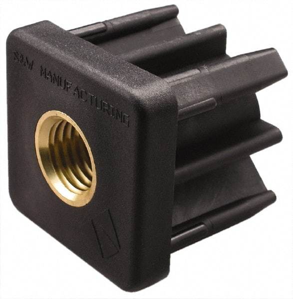 Gibraltar - 1-1/2" Tube, 5/8-11 Thread, 1,000 Lb Capacity, Square Tube End - 0.12" Tube Wall, 1-1/2" Square - Benchmark Tooling