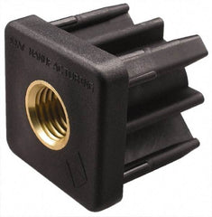 Gibraltar - 1-1/2" Tube, 3/8-16 Thread, 1,000 Lb Capacity, Square Tube End - 0.065" Tube Wall, 1-1/2" Square - Benchmark Tooling