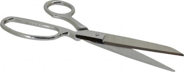 Heritage Cutlery - 4" LOC, 9" OAL Chrome Plated Standard Shears - Right Hand, Metal Bent Handle, For General Purpose Use - Benchmark Tooling