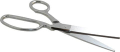 Heritage Cutlery - 4" LOC, 9" OAL Chrome Plated Standard Shears - Right Hand, Metal Offset Handle, For General Purpose Use - Benchmark Tooling