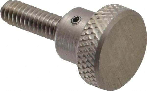 Gibraltar - 3/4" Head, Knurled Knob - Threaded Stem, Stainless Steel - Benchmark Tooling