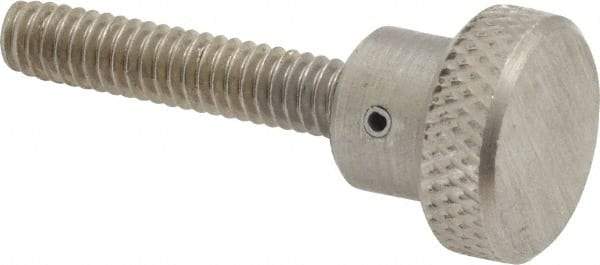 Gibraltar - 3/4" Head, Knurled Knob - Threaded Stem, Stainless Steel - Benchmark Tooling