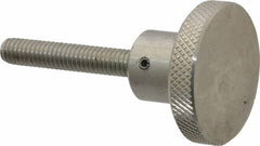 Gibraltar - 1-1/2" Head, Knurled Knob - Threaded Stem, Stainless Steel - Benchmark Tooling