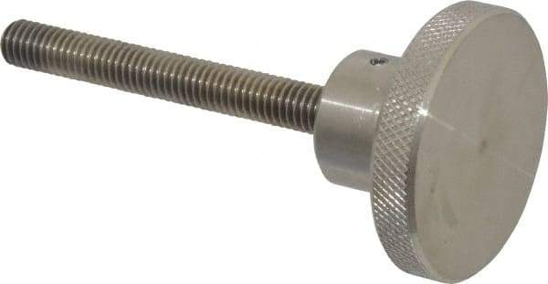 Gibraltar - 2" Head, Knurled Knob - Threaded Stem, Stainless Steel - Benchmark Tooling