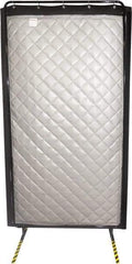 Singer Safety - 8' Long x 48" Wide, Vinyl/Fiberglass Screen - Gray - Benchmark Tooling