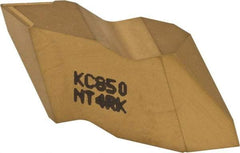 Kennametal - NT4 K Grade KC850, Internal/External Partial Profile 60° Threading Insert - 1.25 to 6.25mm & 4 to 20 TPI Ext Pitch, 20 to 6.25mm & 4 to 12 TPI Int Pitch, Right Hand Insert, TiC/TiCN/TiN Finish, Carbide - Benchmark Tooling