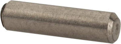 Value Collection - 3/32" Diam x 3/8" Pin Length 316 Stainless Steel Standard Dowel Pin - Bright Finish, 2 Beveled End - Benchmark Tooling