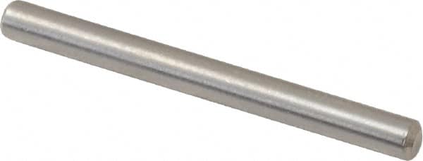 Value Collection - 3/32" Diam x 1" Pin Length 316 Stainless Steel Standard Dowel Pin - Bright Finish, 2 Beveled End - Benchmark Tooling