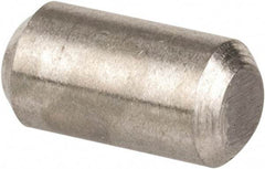 Value Collection - 1/8" Diam x 1/4" Pin Length 316 Stainless Steel Standard Dowel Pin - Bright Finish, 2 Beveled End - Benchmark Tooling