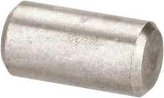 Value Collection - 3/16" Diam x 3/8" Pin Length 316 Stainless Steel Standard Dowel Pin - Bright Finish, 2 Beveled End - Benchmark Tooling