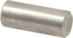 Value Collection - 1/4" Diam x 5/8" Pin Length 316 Stainless Steel Standard Dowel Pin - Bright Finish, 2 Beveled End - Benchmark Tooling