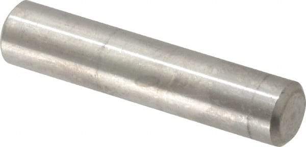 Value Collection - 5/16" Diam x 1-1/2" Pin Length 316 Stainless Steel Standard Dowel Pin - Bright Finish, 2 Beveled End - Benchmark Tooling