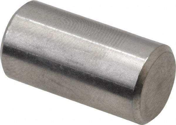 Value Collection - 3/8" Diam x 3/4" Pin Length 316 Stainless Steel Standard Dowel Pin - Bright Finish, 2 Beveled End - Benchmark Tooling