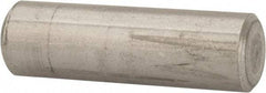 Value Collection - 3/8" Diam x 1-1/4" Pin Length 316 Stainless Steel Standard Dowel Pin - Bright Finish, 2 Beveled End - Benchmark Tooling