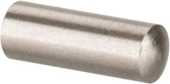 Value Collection - 3mm Diam x 8mm Pin Length 316 Stainless Steel Standard Dowel Pin - Bright Finish, 1 Rounded End - Benchmark Tooling