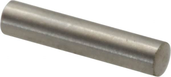 Value Collection - 3mm Diam x 14mm Pin Length 316 Stainless Steel Standard Dowel Pin - Bright Finish, 1 Rounded End - Benchmark Tooling
