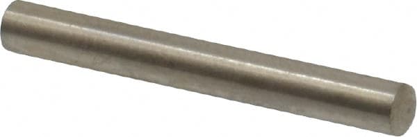 Value Collection - 3mm Diam x 24mm Pin Length 316 Stainless Steel Standard Dowel Pin - Bright Finish, 1 Rounded End - Benchmark Tooling