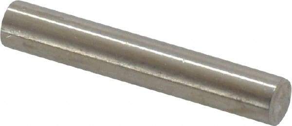 Value Collection - 4mm Diam x 24mm Pin Length 316 Stainless Steel Standard Dowel Pin - Bright Finish, 1 Rounded End - Benchmark Tooling