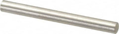 Value Collection - 4mm Diam x 40mm Pin Length 316 Stainless Steel Standard Dowel Pin - Bright Finish, 1 Rounded End - Benchmark Tooling