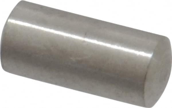 Value Collection - 5mm Diam x 10mm Pin Length 316 Stainless Steel Standard Dowel Pin - Bright Finish, 1 Rounded End - Benchmark Tooling