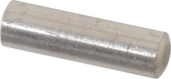 Value Collection - 6mm Diam x 20mm Pin Length 316 Stainless Steel Standard Dowel Pin - Bright Finish, 1 Rounded End - Benchmark Tooling