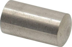 Value Collection - 8mm Diam x 14mm Pin Length 316 Stainless Steel Standard Dowel Pin - Bright Finish, 1 Rounded End - Benchmark Tooling