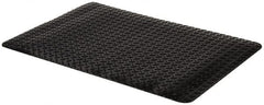 PRO-SAFE - 3' Long x 2' Wide, Dry Environment, Anti-Fatigue Matting - Black, Vinyl with Vinyl Sponge Base, Beveled on 4 Sides - Benchmark Tooling