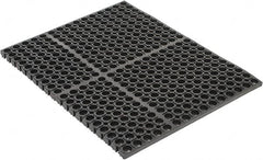 PRO-SAFE - 2' Long, Dry/Wet Environment, Anti-Fatigue Matting - Black, SBR Rubber with Rubber Base - Benchmark Tooling