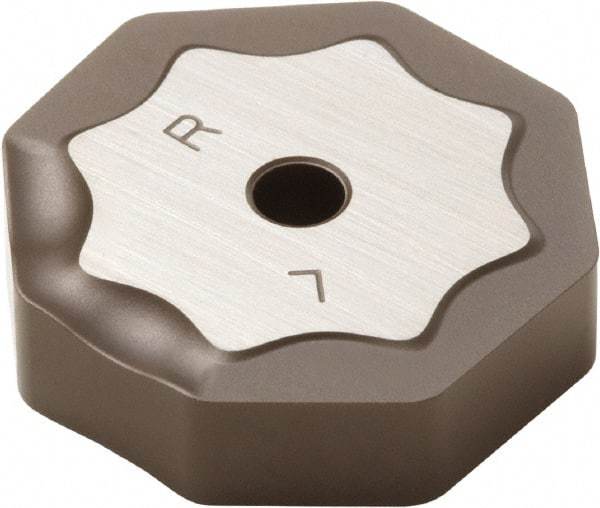 Seco - ONEF090520 M14 Grade MK1500 Carbide Milling Insert - TiCN/Al2O3 Finish, 0.219" Thick, 0.866" Inscribed Circle - Benchmark Tooling