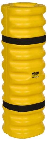 Eagle - 13" Wide x 13" Deep x 42" High, High Density Polyethylene Column Protector - Fits 4 to 6" Columns, Yellow - Benchmark Tooling