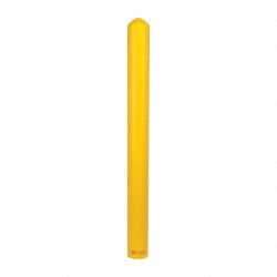 Eagle - 5" Deep x 56" High, 4" Bollard Cover - Yellow, High Density Polyethylene, 4 Lb, Smooth Surface - Benchmark Tooling