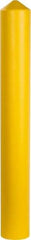 Eagle - 7-1/4" Wide x 7-1/4" Deep x 56" High, 6" Bollard Cover - Yellow, High Density Polyethylene, 6 Lb, Smooth Surface - Benchmark Tooling