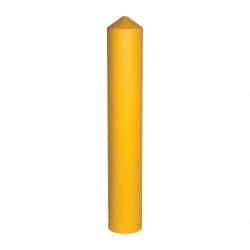 Eagle - 9-1/2" Wide x 9-1/2" Deep x 57" High, 8" Bollard Cover - Yellow, High Density Polyethylene, 8 Lb, Smooth Surface - Benchmark Tooling