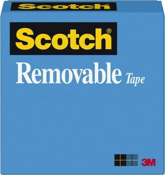 3M - 3/4" x 72 Yd Translucent Rubber Adhesive Transparent Tape - PVC Film Backing, 2.3 mil Thick - Benchmark Tooling