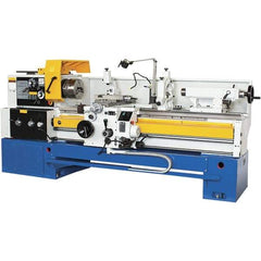 Summit - 18-1/4" Swing, 60" Between Centers, 120 Volt, Triple Phase Toolroom Lathe - 5MT Taper, 10 hp, 32 to 1,500 RPM, 3-1/8" Bore Diam, 44" Deep x 63" High x 114" Long - Benchmark Tooling