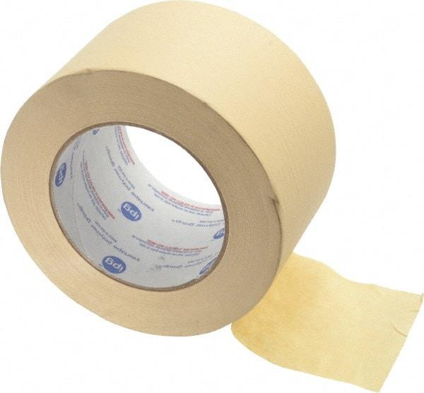 Intertape - 3" Wide x 60 Yd Long White Paper Masking Tape - Series PG5, 6.3 mil Thick, 25 In/Lb Tensile Strength - Benchmark Tooling