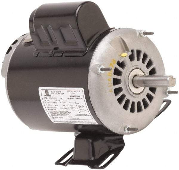 US Motors - 2 Max hp, 1,725 Max RPM, Single Cap Start-Cap Run Electric AC DC Motor - 115/208-230 V Input, Single Phase, 145T Frame, 7/8" Shaft Diam, Rigid Base Mount, ODP Enclosure - Benchmark Tooling