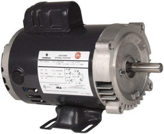 US Motors - 2 Max hp, 1,800 Max RPM, Cap Start-Cap Run Electric AC DC Motor - 115/208-230 V Input, Single Phase, 56HC Frame, 5/8" Shaft Diam, C-Face/Base Mount, ODP Enclosure - Benchmark Tooling