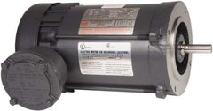 US Motors - 1/2 Max hp, 1,200 Max RPM, Single Cap Start Electric AC DC Motor - 115/230 V Input, Single Phase, 56H Frame, 5/8" Shaft Diam, Rigid Base Mount, TEFC Enclosure - Benchmark Tooling