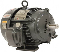 US Motors - 1/3 Max hp, 3,600 Max RPM, Single Cap Start Electric AC DC Motor - 115/208-230 V Input, Single Phase, 56 Frame, 5/8" Shaft Diam, Rigid Base Mount, TEFC Enclosure - Benchmark Tooling